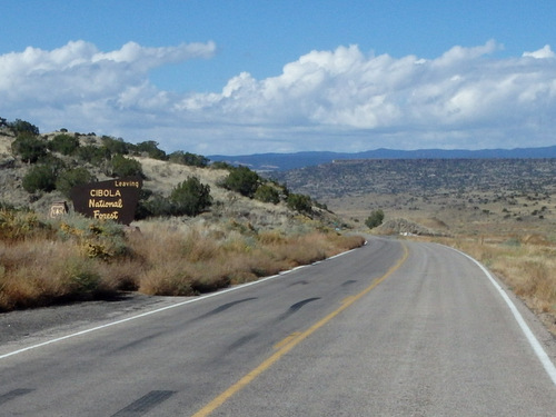 GDMBR: Leaving Cibola National Forest.